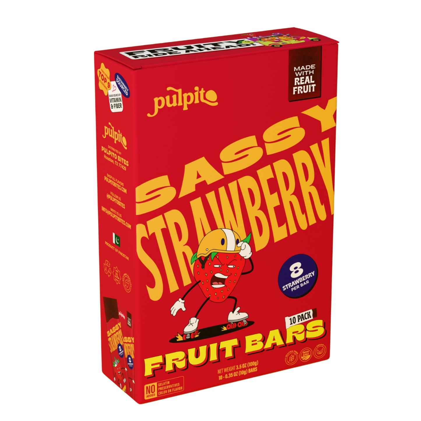 Sassy Strawberry Fruit Bars